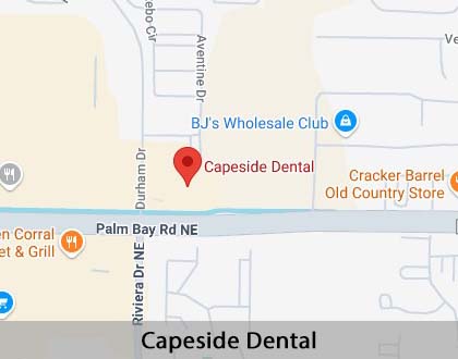 Map image for Emergency Dental Care in West Melbourne, FL